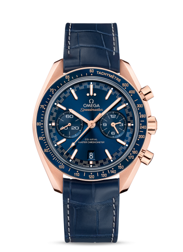 Omega Speedmaster Racing Master Co-Axial / Sedna / Blue / Alligator